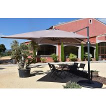 Parasol LESUN taupe 3 x 4 m - GIVEX
